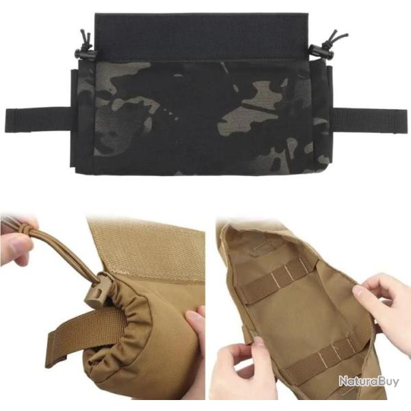 Pochette de d�charge m�dicale tactique enroulable-*Black Camo- LIVRAISON GRATUITE !!!