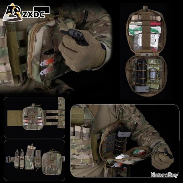 Kit de premiers soins tactique Pochette m�dicale MOLLE-* CP- LIVRAISON GRATUITE !!!