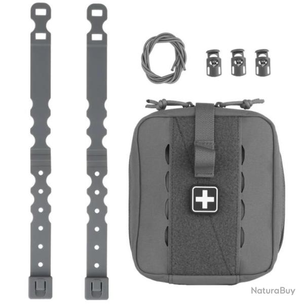 Kit de premiers soins tactique Pochette m�dicale MOLLE-*GRIS- LIVRAISON GRATUITE !!!