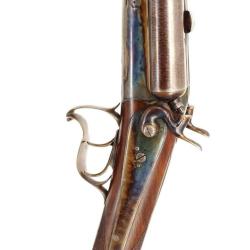 FLAMBANT FUSIL JUXTA A CHIENS EXTERIEUR DE JEROME FLACHAT SAINT ETIENNE 1819-1877 CALIBRE 24/65 70CM