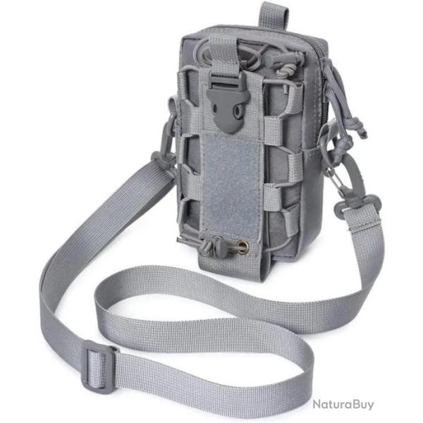 Sac m�dical tactique MOLLE pour bouteille d'eau-*GRIS- LIVRAISON GRATUITE !!!