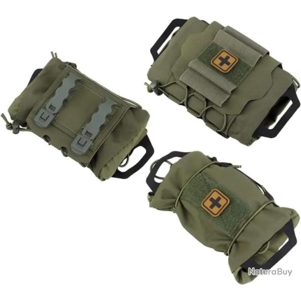 Pochette de premiers secours m�dicale tactique Molle-*OD- LIVRAISON GRATUITE !!!