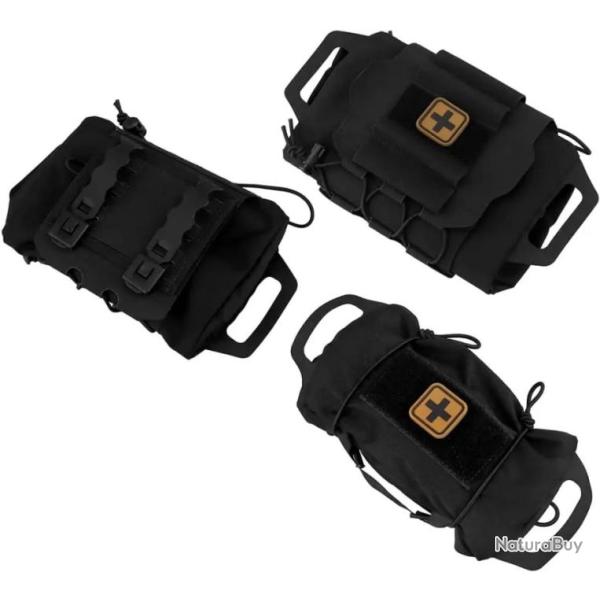Pochette de premiers secours m�dicale tactique Molle-*BLACK- LIVRAISON GRATUITE !!!