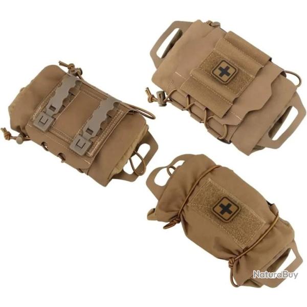 Pochette de premiers secours m�dicale tactique Molle-*TAN- LIVRAISON GRATUITE !!!