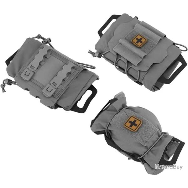 Pochette de premiers secours m�dicale tactique Molle-*GRIS
