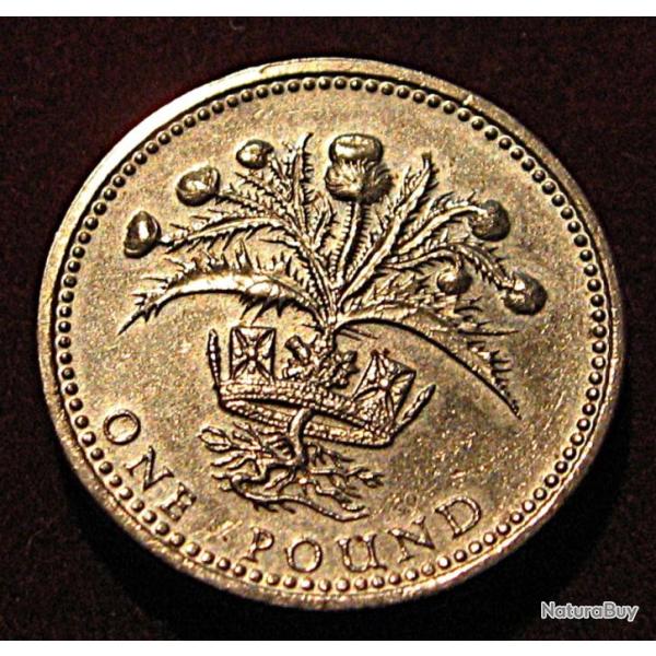 Angleterre  piece de one pound 1989 ttb Elizabeth II