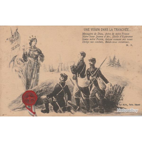 CPA - UNE VISION DANS LA TRANCHEE N�715