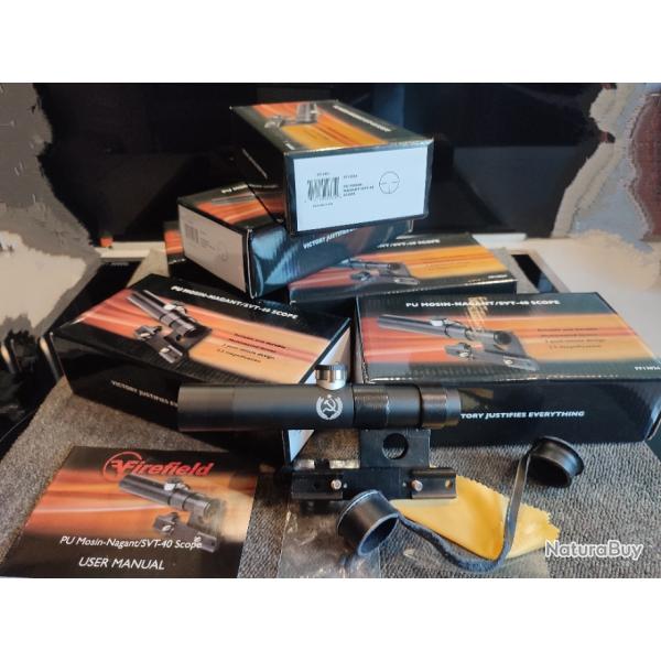 En stock disponible imm�diatement! Lunette PU pour Mosin Nagant Sniper Neuve + vis + support lat�ral