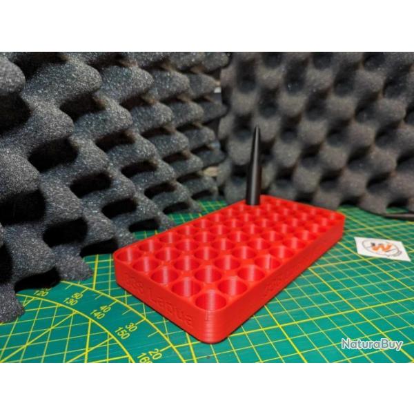 Plateau pour Rechargement NOIR - Calibre 375 Cheytac / Rangement pour 50 cartouches NOIR