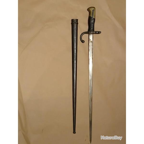 ba�onnette gras 1874 avec fourreau