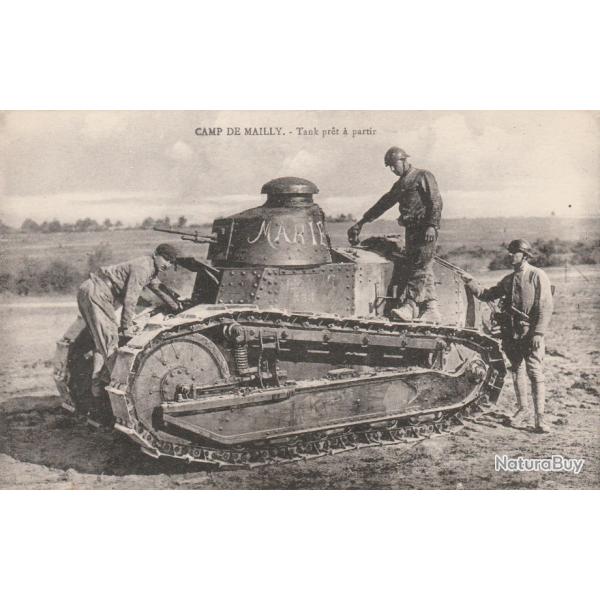CPA - CAMP DE MAILLY - TANK PR�T � PARTIR -N�140