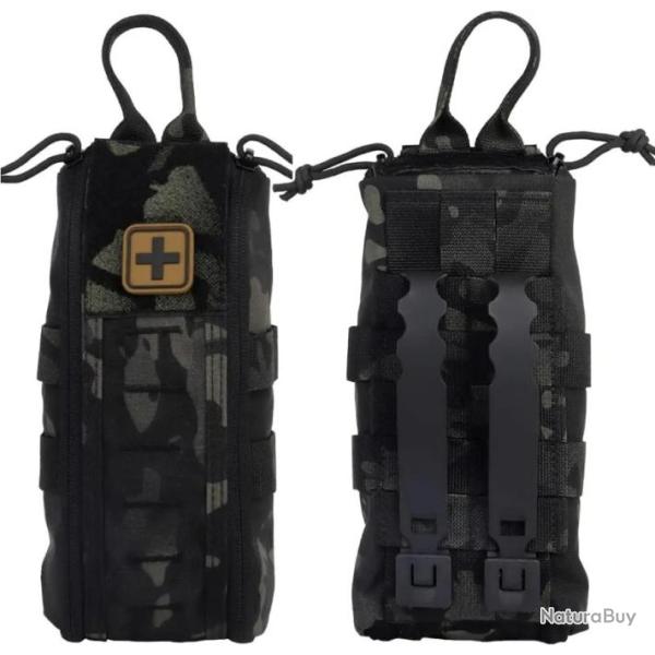 Pack de traumatologie Molle tactique ext�rieur-*Camouflage noir