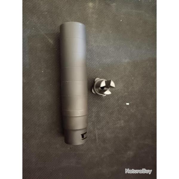 SILENCIEUX A-TEC DRAGON VI CAL 5.56 + 4-LUG CACHE-FLAMME 15X100