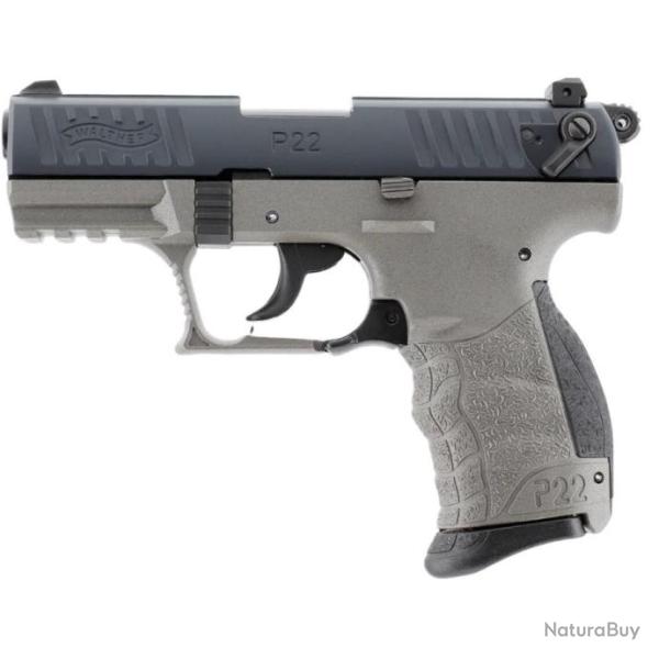 op�def! Pistolet WALTHER P22Q gris meteor cal.9mm pak