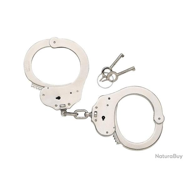 Menottes double verouillage Alcyon nickelees a chaines