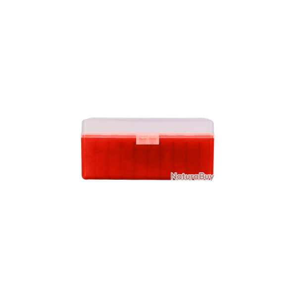 Bo�te de rangement Megaline transparent - Rouge / 357 Mag / 32