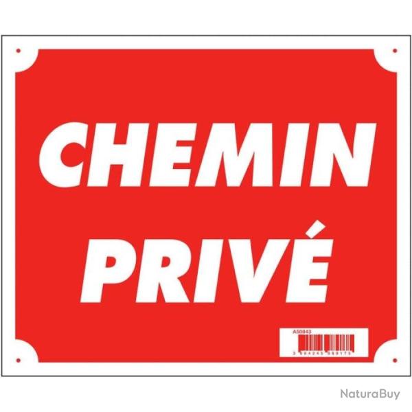 DC 25 ! Panneaux Akilux Europarm " Chemin priv� " 30 x 25 cm