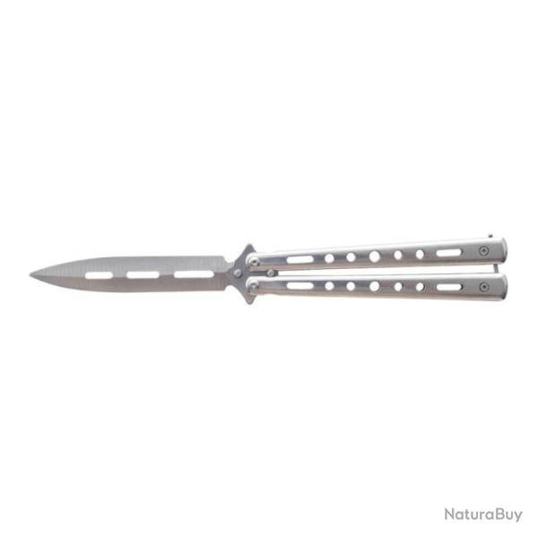 Couteau Papillon L�opard Gris