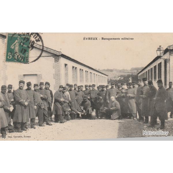 CPA - �VREUX - Baraquements Militaires N�734