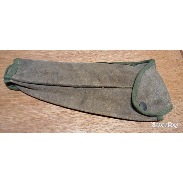 Ancienne housse militaire en toile pour pioche - ann�es 70