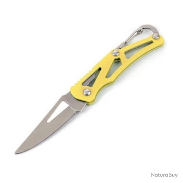 Couteau de poche pliant Jaune (14cm)