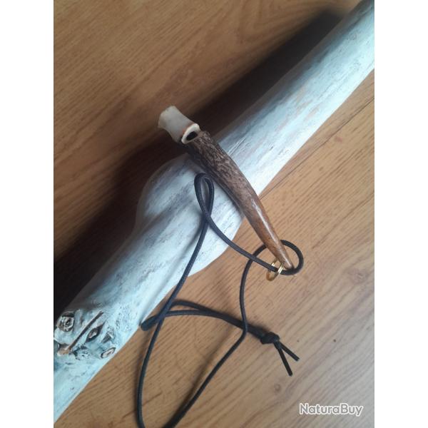 Sifflet en corne  de Cerf 12 cm N�7