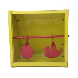 CIBLE METALLIQUE CARRE JAUNE AIRGUN OU AIRSOFT