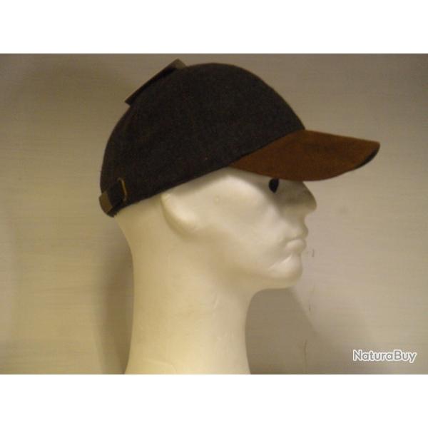 CASQUETTE TWEED VERTE.