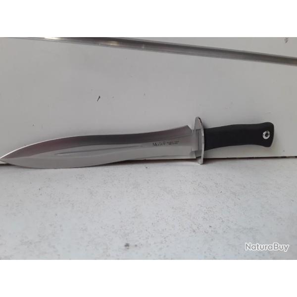 DAGUE DE CHASSE MUELA BW 24CM INOX + ETUI CUIR