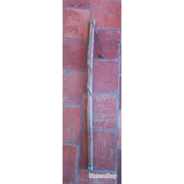 Ancienne canne de poilu serpent