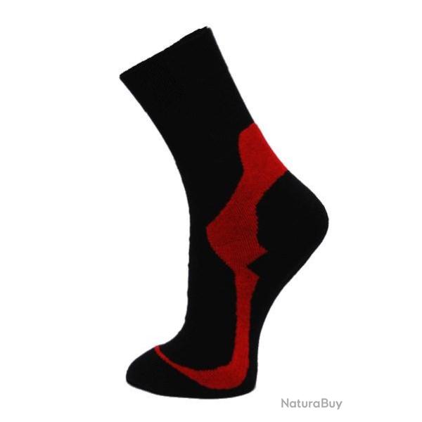 Chaussettes thermiques randonn�e et trekking bambou coolmax noir  43/45