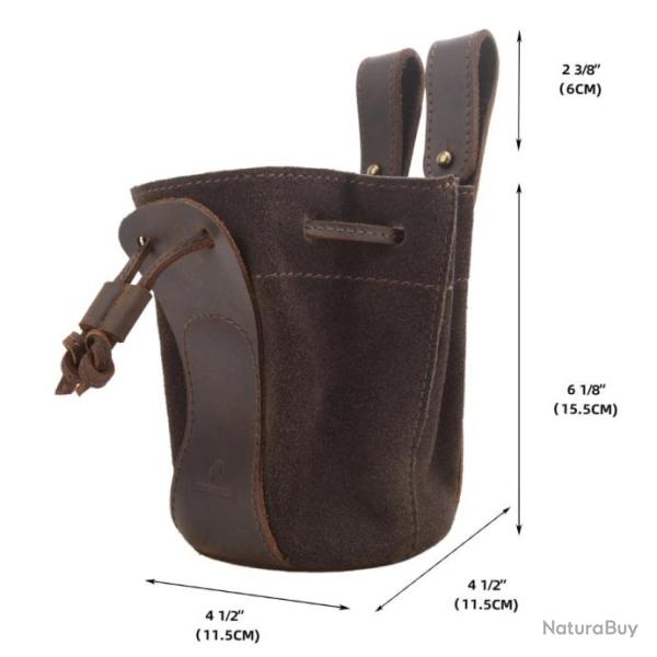Sac en cuir de buffle � proximit� durable -*CAFE-- LIVRAISON GRATUITE !!