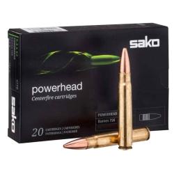 Munitions SAKO calibre 9.3x74R Powerhead 250gr - 16.2g x20