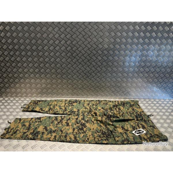 Pantalon militaire ripstop bdu mil-tec camo digital neuf taille xxl e xl
