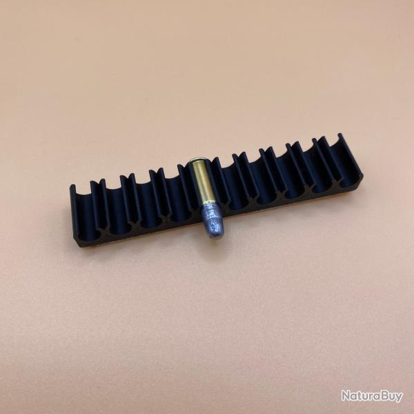 Support de cartouches pour carabine .22LR Noir