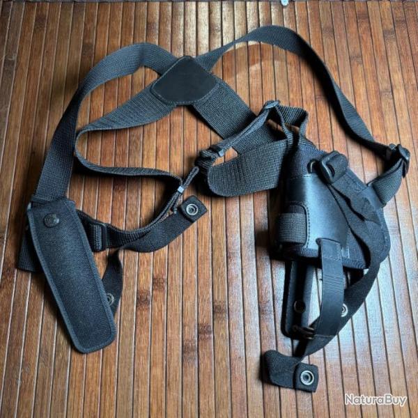 HOLSTER UNIVERSELLE D'�PAULE GK PROFESSIONNAL REGLABLE NOIR
