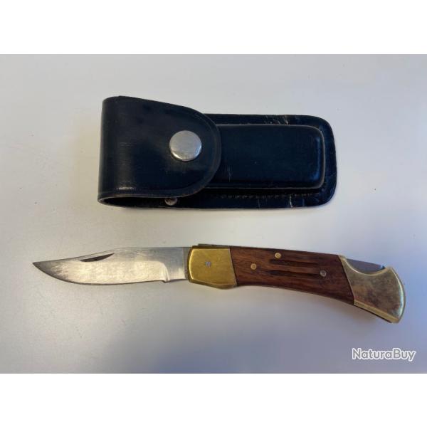 Couteau Pliant Collection Nature Chasse L�OPARD Folding Hunter Randonn�e Camp