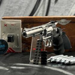 Pack Laser Pr&ecirc;t a Tirer REVOLVERS LEGENDS S40 SILVER CO2 CAL 4.5 MM