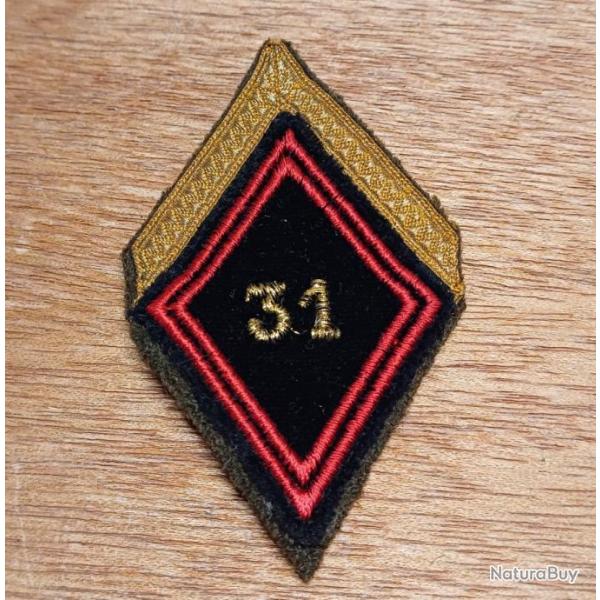 Ecusson losange de bras mod. 45 - 31�me R�giment du G�nie - sergent