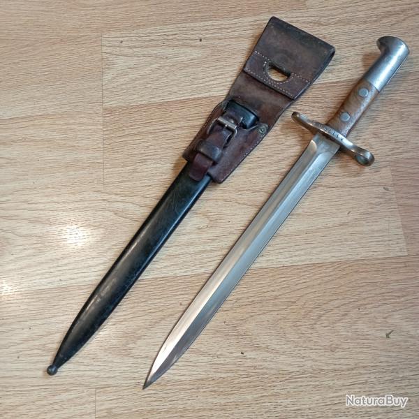 Ba�onnette K31 ,ELSENER SCHWYZ VICTIRIA avec porte fourreau J,EUCHER 19 SATTLER80NEBIKON