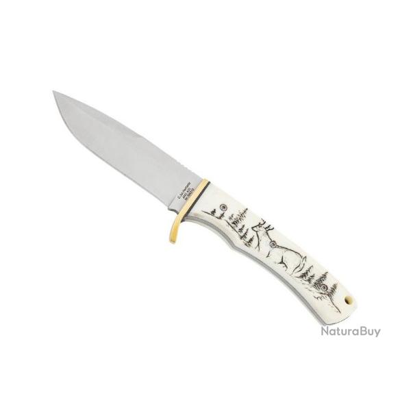 Poignard Herbertz ivoirine motif cerf 10cm inox (R�f 596310)