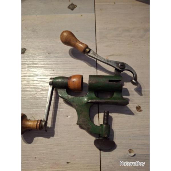 Sertisseur "ch�nevi�r " tr�s bon �tat calibre 16 lissoir en buis