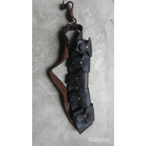 Cartouchiere cuir originale Lee Enfield  ww1 cal 303 britannique WWI WWII