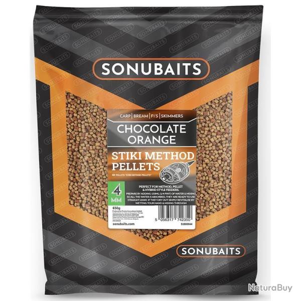 STIKI METHOD PELLETS SONUBAIT CHOCOLATE ORANGE 4MM 650GR