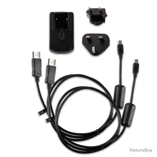 Chargeur secteur Garmin avec c�bles et adaptateurs