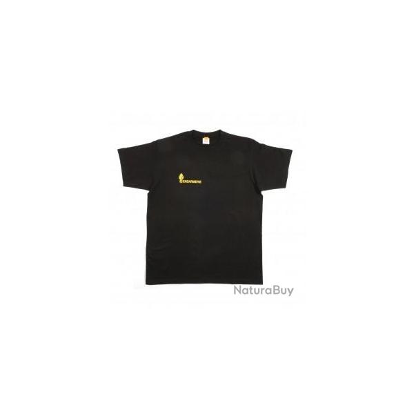 Tee shirt Gendarmerie coton s�rigraphie jaune Velcros grade