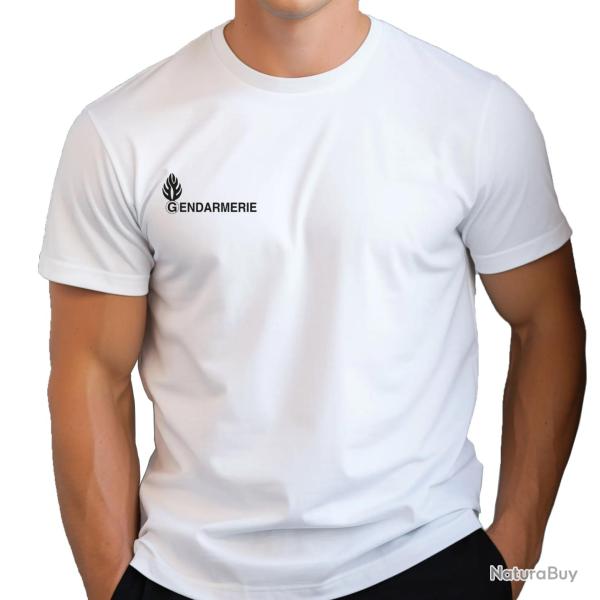 Tee Shirt Gendarmerie coton s�rigraphie noire Sans velcros