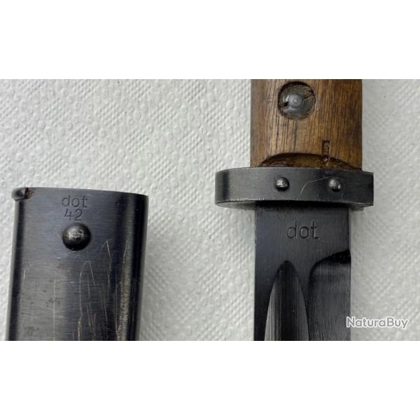 BA�ONNETTE DE FABRICATION TCH�COSLOVAQUE POUR LE FUSIL VZ24 Waffen amt