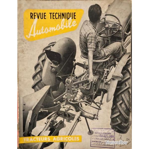 Revue Technique Automobile de 1961 sur les tracteurs agricoles.