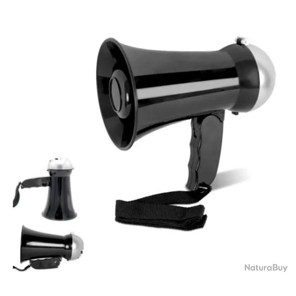 Mini M�gaphone 5W Volume R�glable Poign�e Pliable Sir�ne Am�ricaine compact